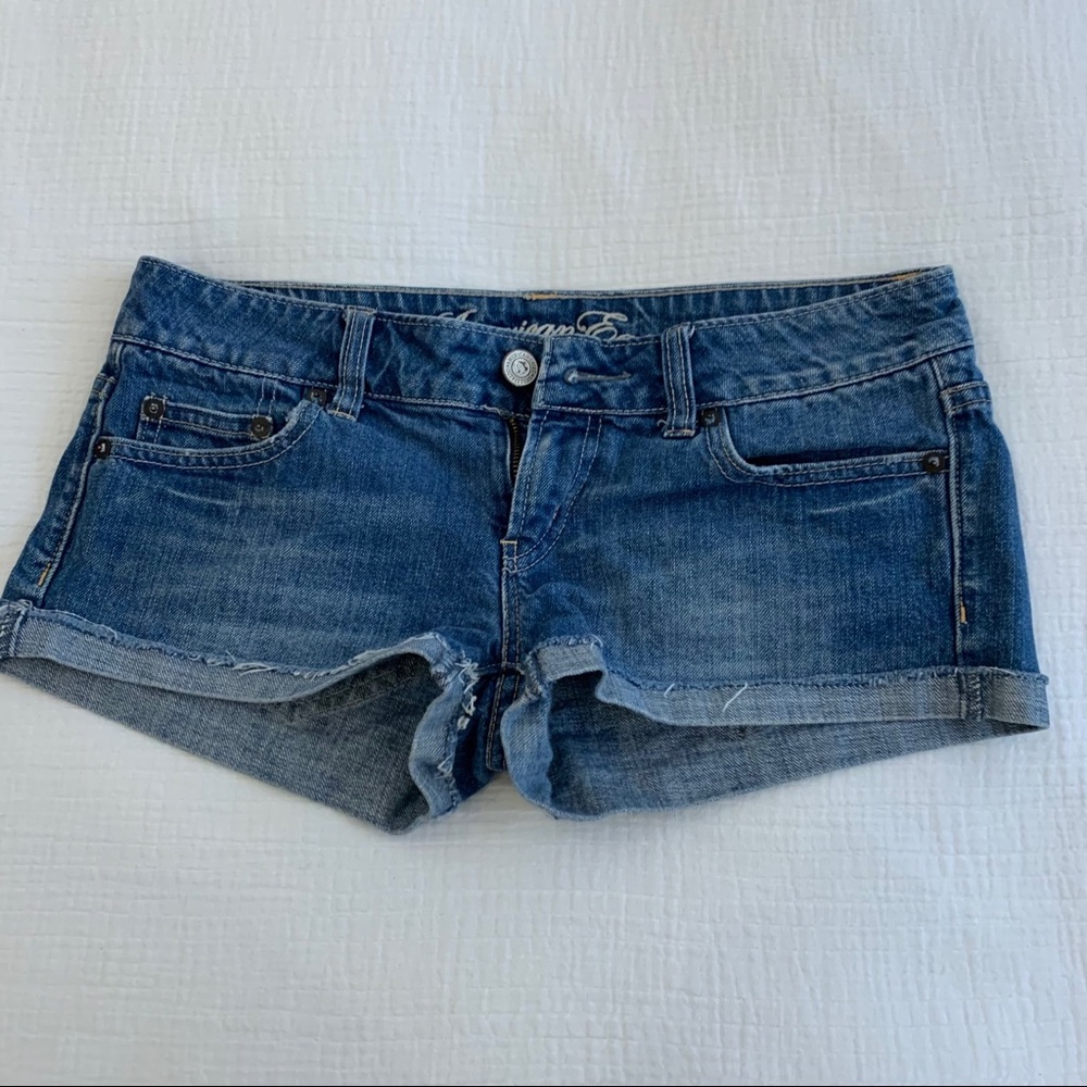 american eagle denim jean shorts